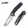 Couteau Kubey Carve Nest Black Lame Tanto D2 Manche G10 Roulement Céramique Linerlock Clip KUB237A - Livraison Gratuite