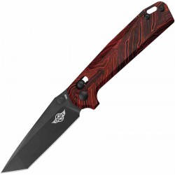 Couteau Oknife Rubato Rail Lock Lame Tanto Acier 154CM Manche Black/Red Damascus G10 OKNRUBATOBKRD - Livraison Gratuite