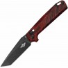 Couteau Oknife Rubato Rail Lock Lame Tanto Acier 154CM Manche Black/Red Damascus G10 OKNRUBATOBKRD - Livraison Gratuite