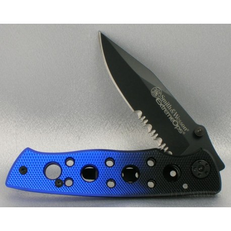 Couteau SMITH&WESSON SW111S EXTREM OPS SERRATED 440C