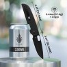 Couteau Kizer Varatas Lame Drop Point Acier Nitro-V Black Manche G10 Noir Liner Lock KIV3637A1 - Livraison Gratuite
