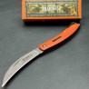 Lot de 3 Couteau De Druide Marbles Reaper Lame Wharncliffe Acier 440A Manche G10 Orange MR590 - Livraison Gratuite