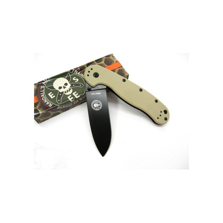 Couteau ESEE Avispa Desert Tan Blade Acier AUS-8 Manche FRN Frame Lock BRK1301DTB - Livraison Gratuite