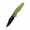 Couteau QSP Reptile Clip-Point Acier 14C28N Manche Aluminium Vert Sécurité Glyde Lock QS165B2 - Livraison Gratuite