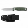 Couteau Bushcraft SRM Bushcut 702T-MP Green Lame Acier 14C28N Manche Micarta Étui Kydex SRM702TMP - Livraison Gratuite