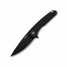 Couteau Eikonic Dromas Liner Lock Lame Acier D2 Stonewash Noire Manche G10 Noir IKVT EKC440BB - Livraison Gratuite