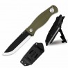 Couteau Kizer Polaris Green Lame Acier Carbone 1095 Scandi Manche G10 Étui Kydex KI1100A2 - Livraison Gratuite