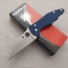 Couteau Spyderco Yojimbo 2 Lame Wharncliffe Acier CPM SPY27 Manche G10 Bleu Compression Lock USA SC85GPCBL2 - Livraison Gratuite