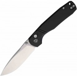 Couteau Defcon Delta Drop Point Lame Acier 14C28N Manche Aluminium Sécurité Button Lock TD017BK - Livraison Gratuite