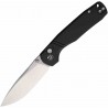 Couteau Defcon Delta Drop Point Lame Acier 14C28N Manche Aluminium Sécurité Button Lock TD017BK - Livraison Gratuite