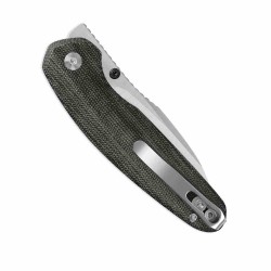 Couteau Kizer Meteora Lame Drop Point Acier Nitro-V Manche Micarta Noir Liner Lock KIV3730A1 - Livraison Gratuite