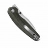 Couteau Kizer Meteora Lame Drop Point Acier Nitro-V Manche Micarta Noir Liner Lock KIV3730A1 - Livraison Gratuite