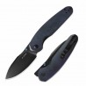 Couteau Kizer Meteora Lame Acier Nitro-V Black Manche Richlite Blue Canyon Liner Lock KIV3730A3 - Livraison Gratuite