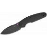 Couteau Kizer Meteora Lame Drop Point Acier Nitro-V Manche Aluminium Noir Liner Lock KIV3730A2 - Livraison Gratuite