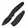 Couteau Kizer Meteora Lame Drop Point Acier Nitro-V Manche Aluminium Noir Liner Lock KIV3730A2 - Livraison Gratuite