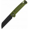 Couteau QSP Penguin Glyde Lock Lame Sheepfoot Acier 14C28N Manche FRN Vert Crossbar QS130GLB2 - Livraison Gratuite