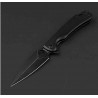 Couteau Daggerr Knives Zhalo Lame Spear Point D2 Black Manche Acier Black Frame Lock Clip DGRF22FBB - Livraison Gratuite
