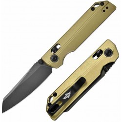 Couteau Oknife XEN Rail Lock Lame Sheepsfoot Acier Nitro-V Manche aluminium anodisé Clip OKNXENOG - Livraison Gratuite