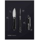 Couteau NUKNIVES Kumpanter Lame Acier D2 Manche G10 Black Liner Lock NUKS131001- Livraison Gratuite