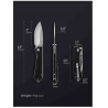 Couteau NUKNIVES Kumpanter Lame Acier D2 Manche G10 Black Liner Lock NUKS131001- Livraison Gratuite
