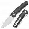 Couteau Tenable Raven Lame Drop Point Acier 14C28N Manche Fibre De Carbone Twill Cross-Bar Lock T2109V1 - Livraison Gratuite