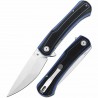 Couteau Tenable Kratos Lame Acier Nitro-V SW Manche G10 Noir & Bleu Liner Lock T1024A2 - Livraison Gratuite