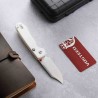 Couteau Vosteed Raccoon Top Liner Lock Lame Bowie Acier 14C28N Manche Micarta White KIVT VOSA2912 - Livraison Gratuite
