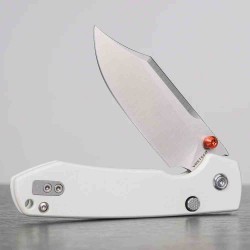 Couteau Vosteed Raccoon Top Liner Lock Lame Bowie Acier 14C28N Manche Micarta White KIVT VOSA2912 - Livraison Gratuite