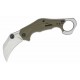 Couteau Kershaw Outlier Karambit O/A Lame 8Cr13MoV SW Manche GFN Vert Olive Linerlock KS2064ODSW - Livraison Gratuite
