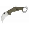 Couteau Kershaw Outlier Karambit O/A Lame 8Cr13MoV SW Manche GFN Vert Olive Linerlock KS2064ODSW - Livraison Gratuite