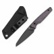 Couteau Tenable Parr Lame Reverse Tanto Acier 14C28N Blk Manche Micarta Purpe Etui Kydex TG011B1 - Livraison Gratuite