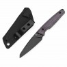 Couteau Tenable Parr Lame Reverse Tanto Acier 14C28N Blk Manche Micarta Purpe Etui Kydex TG011B1 - Livraison Gratuite