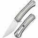 Couteau Tenable Kratos Black/White Lame Acier Nitro-V SW Manche G10 Liner Lock Clip T1024A5 - Livraison Gratuite