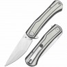 Couteau Tenable Kratos Black/White Lame Acier Nitro-V SW Manche G10 Liner Lock Clip T1024A5 - Livraison Gratuite