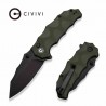 Couteau Civivi Natterjack Green Lame Acier 14C28N Black Manche G10 Button Lock IKBS CIVC240281 - Livraison Gratuite