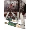 Coffret Cadeau Remington Pin Tails 2 Couteaux Manches Os Blanc & Bois Lames Acier Inox Collector R15713 - Livraison Gratuite