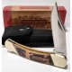 Couteau Rough Ryder Bigfoot Lockback Lame Acier 440 Manche Bois Etui Nylon RR2167 - Livraison Gratuite
