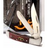 Couteau Pliant Browning Joint Venture Trapper Bone Lames Acier 8Cr13MoV Manche en Os Slipjoint BR0012 - Livraison Gratuite