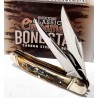 Couteau Rough Ryder Classic Cinnamon Bone Stag Copperhead Lames Acier Carbone Manche Os Slipjoint RR2422 - Livraison Gratuite