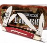 Couteau Pliant Rough Ryder Congress Long Rifle Red Smooth Bone Lames Acier 440 Manche Os Slipjoint RR2617 - Livraison Gratuite