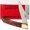 Couteau Winchester Large Wood Lame Acier Inox Poignée Bois Lockback Clip WN6220020W- Livraison Gratuite