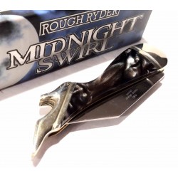 Couteau Rough Ryder Small Leg Knife Midnight Lame Acier 440A Manche Polymère Slipjoint RR960 - Livraison Gratuite