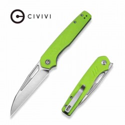 Couteau CIVIVI Guile Green Lame Acier 14C28N Manche G10 Liner Lock KIVT CIVC24062B2 - Livraison Gratuite