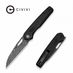 Couteau CIVIVI Guile Black Lame Acier Damas Manche Micarta Liner Lock KIVT C24062BDS1 - Livraison Gratuite