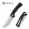 Couteau Sencut Slybolt Lame Acier 9Cr18MoV Manche G10 Noir Bouton Lock Clip S250011 - Livraison Gratuite