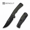 Couteau Sencut Slybolt Lame Acier 9Cr18MoV Manche Micarta Noir Bouton Lock Clip S25001A1 - Livraison Gratuite