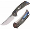 Couteau Reate PL-7 Pivot Lock Lame Acier Nitro-V Manche Micarta Red/Black KIVT REA191 - Livraison Gratuite