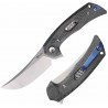 Couteau Reate PL-7 Pivot Lock Lame Acier Nitro-V Manche Micarta Black KIVT REA193 - Livraison Gratuite