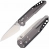 Couteau NOC Knives Dark Feather Lame Acier M390 Manche Titane Crossbar Lock KIVT NOCMT2703 - Livraison Gratuite