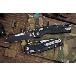 Couteau Microtech MSI RAM-LOK Lame Sheepsfoot Acier M390MK Manche Polymère RAM-LOK Made in USA MCT210T1PMBK - Livraison Gratuite